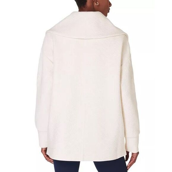 Sweaty Betty NWT Radiant Half Zip Sweatshirt Oatmeal Marl Oversized Small - Picture 3 of 8